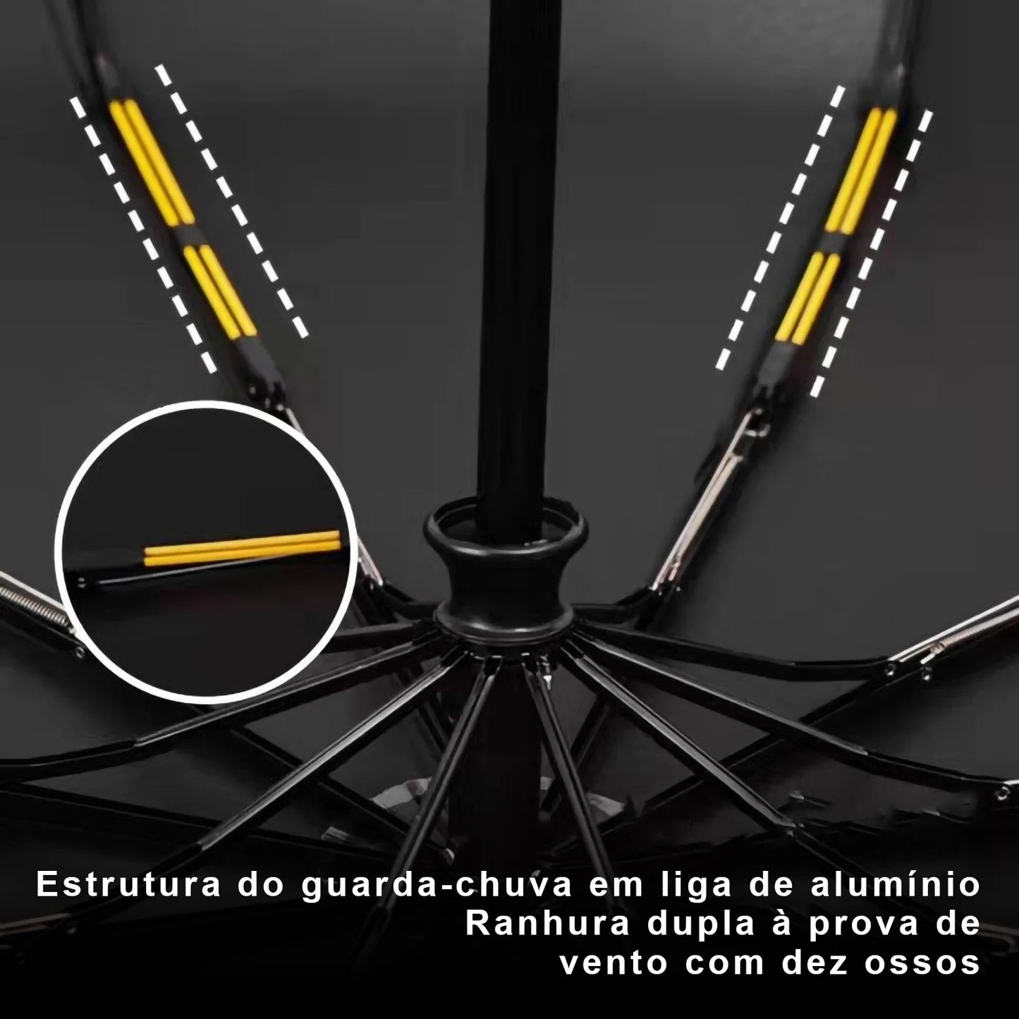 Guarda-Chuva automático com lanterna LED