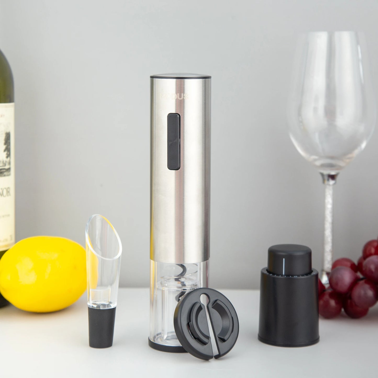 Abridor de Vinho Elétrico Automático 4 em 1 com Carregamento USB