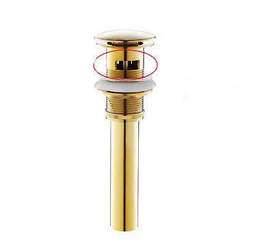 Torneira Cascata Bica Alta Banheiro - Branco e Dourado