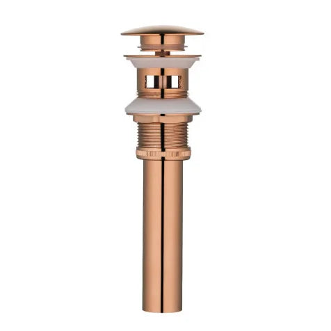 Torneira Cascata Bica Alta Banheiro - Branco e Dourado