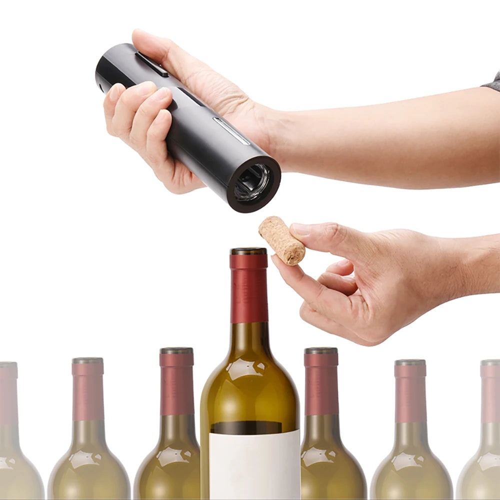 Abridor de Vinho Elétrico Automático 4 em 1 com Carregamento USB