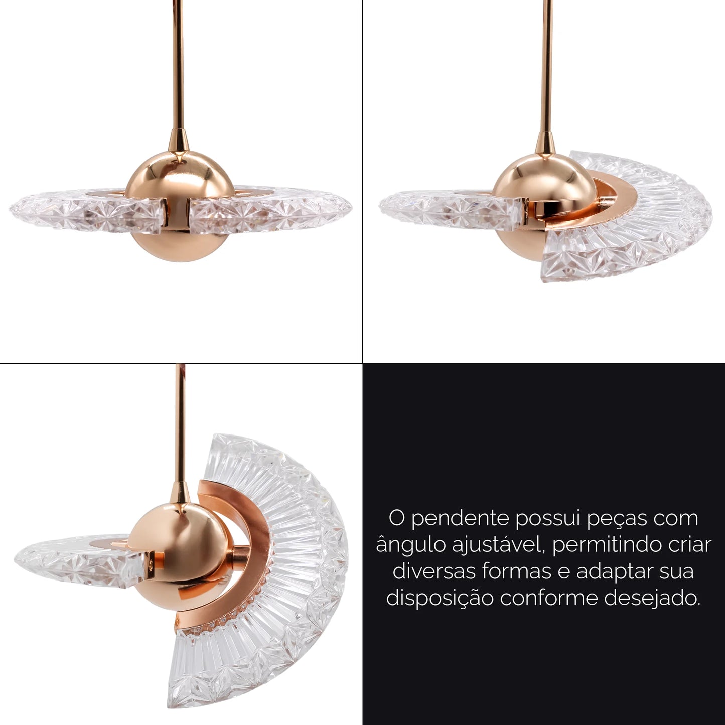 Pendente anel dourado