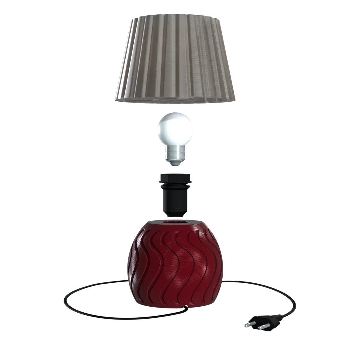 Abajur Vinho - Base de mesa