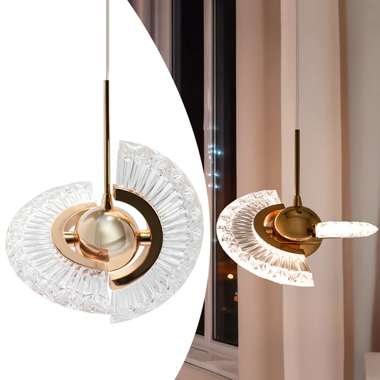 Pendente Anel Dourado PD49 - Luz quente
