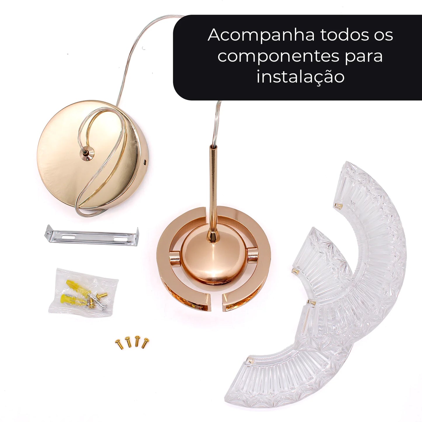 Pendente anel dourado