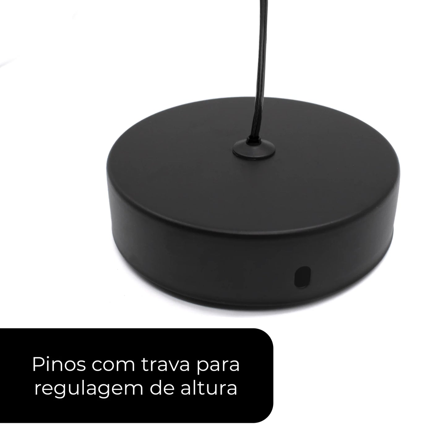 Pendente LED Preto PD50 Moderno Minimalista