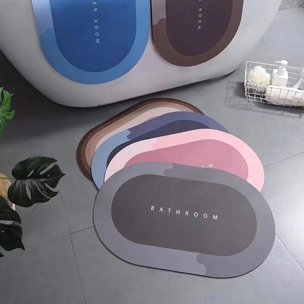 Tapete oval absorvente