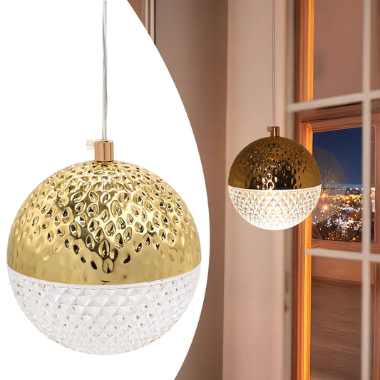Pendente Hemisphere Cristal Dourado PD47