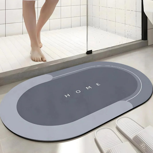 Tapete Oval Absorvente para Banheiro