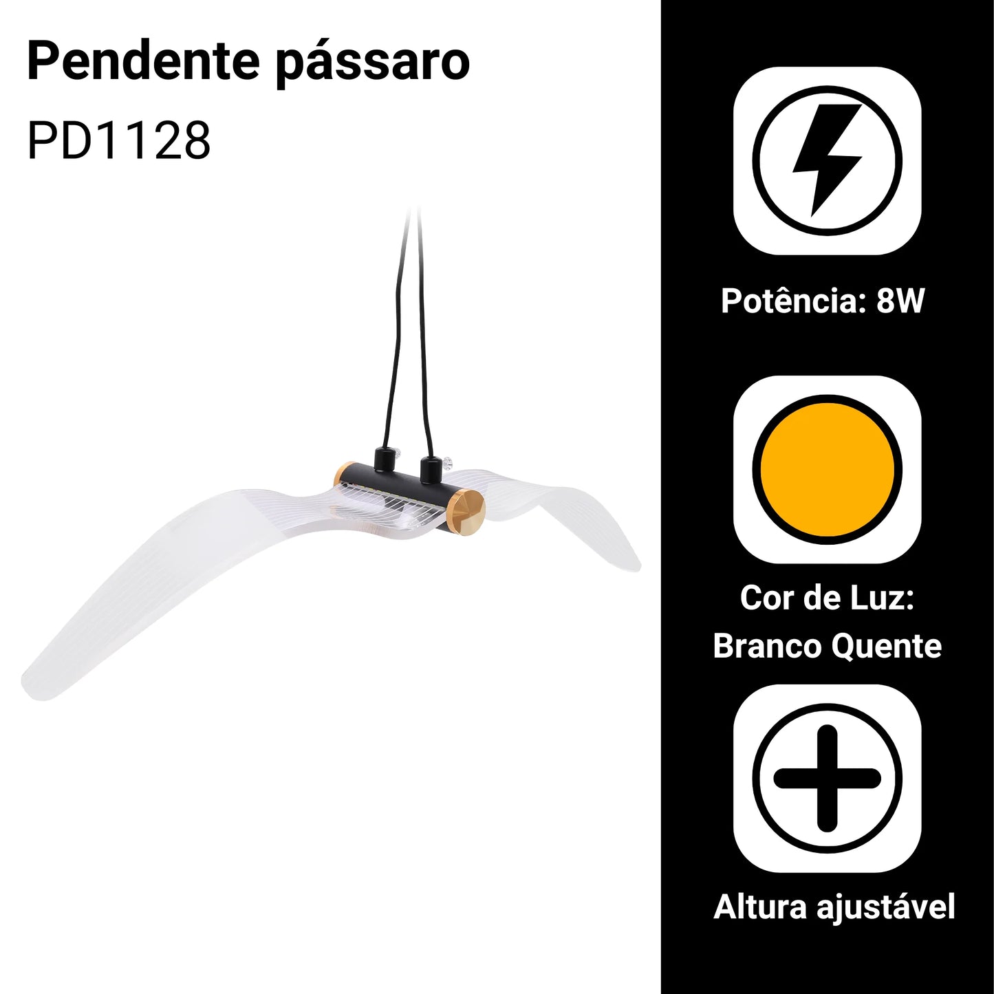 Pendente bird wing