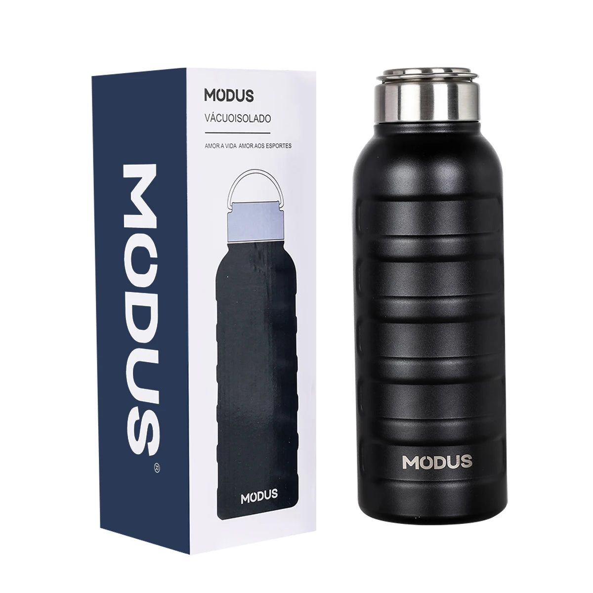 Garrafa Térmica Inox Portátil 1L com Alça
