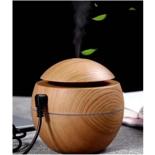Umidificador e Aromatizador Madeira USB,