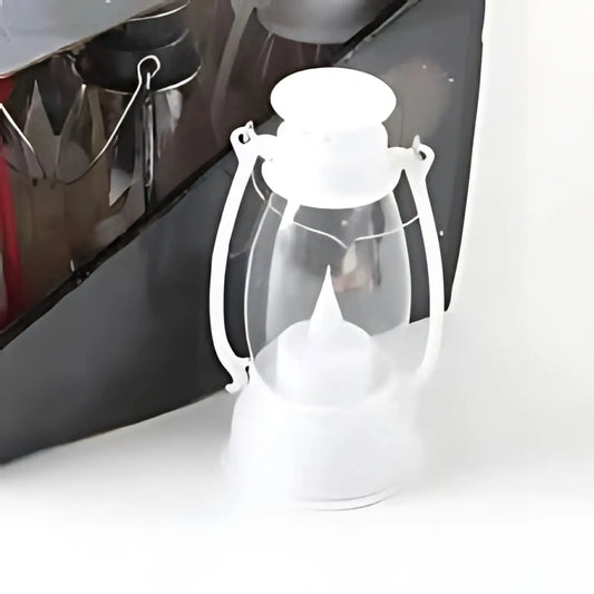 Lanterna Decorativa LED Estilo Vela Retrô