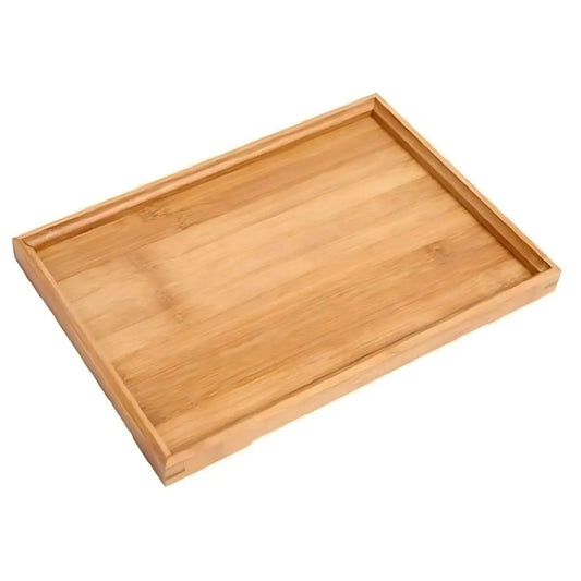 Bandeja Retangular em Bambu 30cm