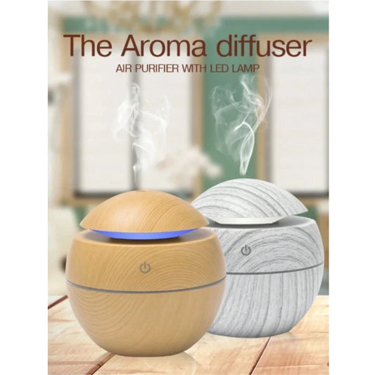 Umidificador e Aromatizador Madeira USB,