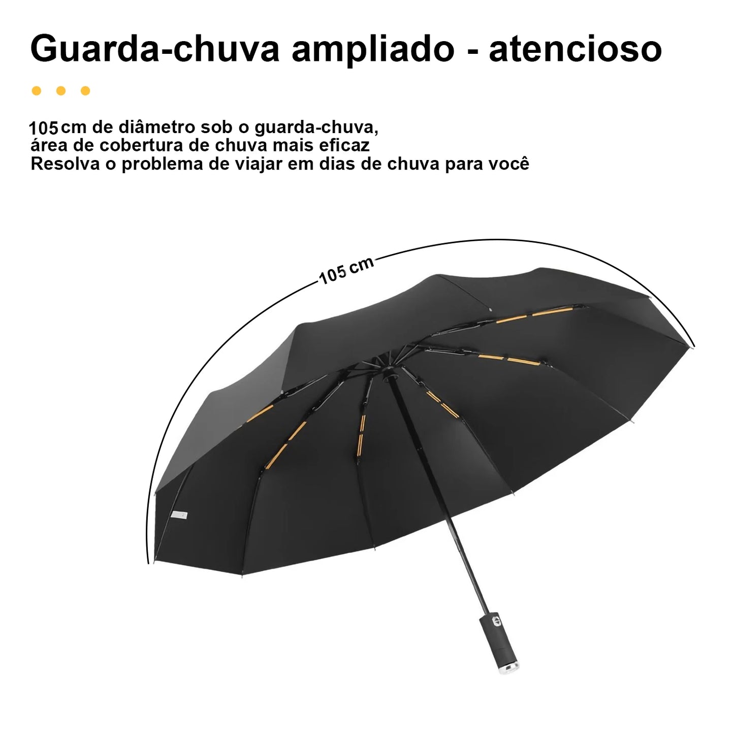 Guarda-Chuva automático com lanterna LED