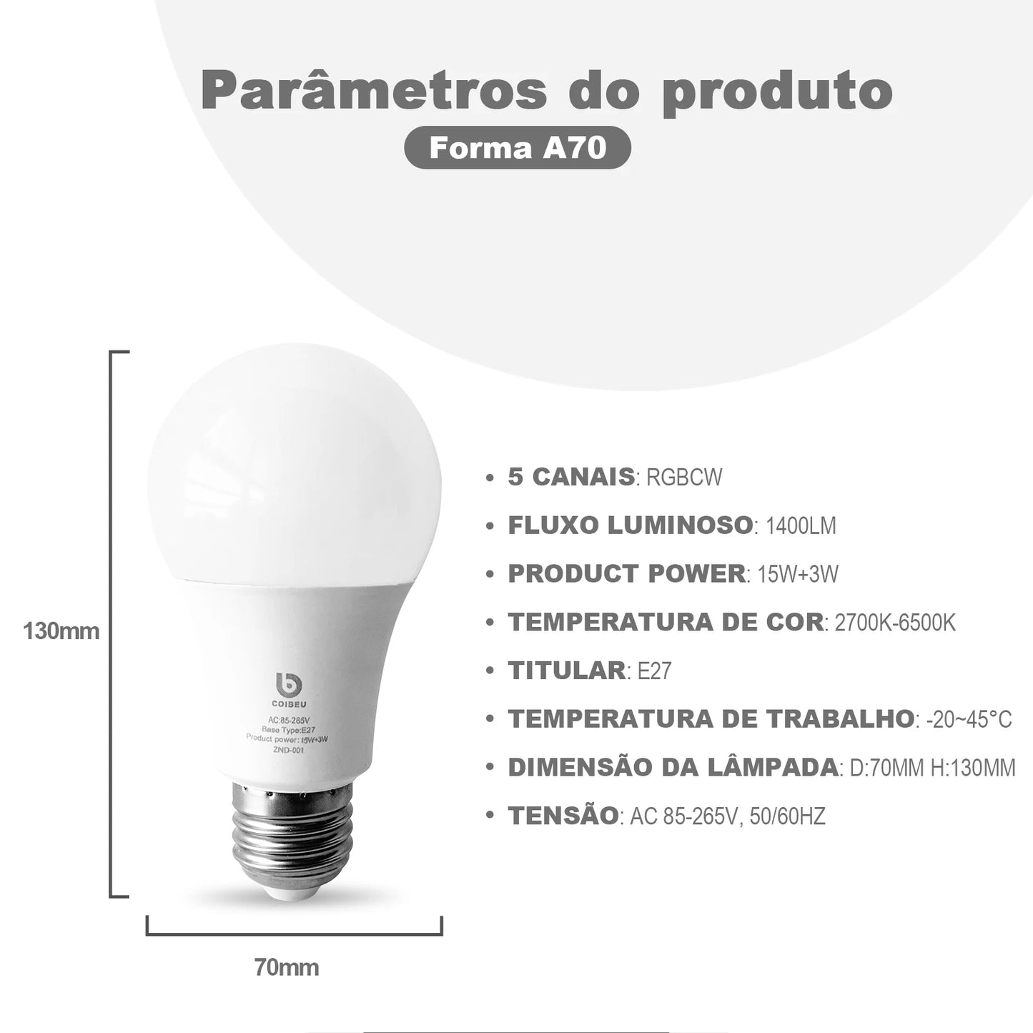 Lâmpada smart LED