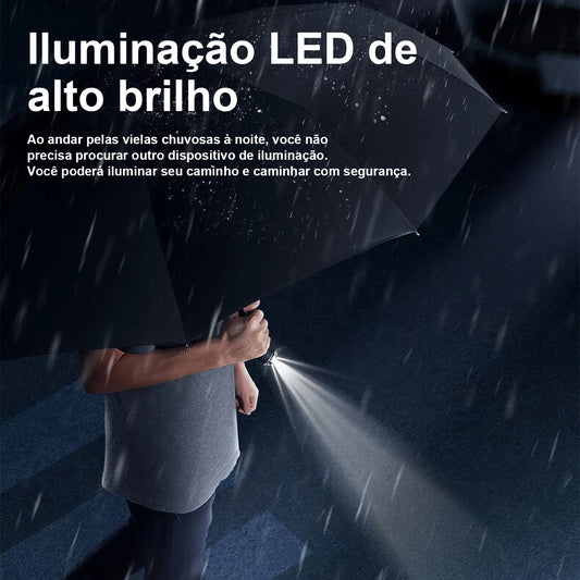 Guarda-Chuva Automático com Lanterna LED